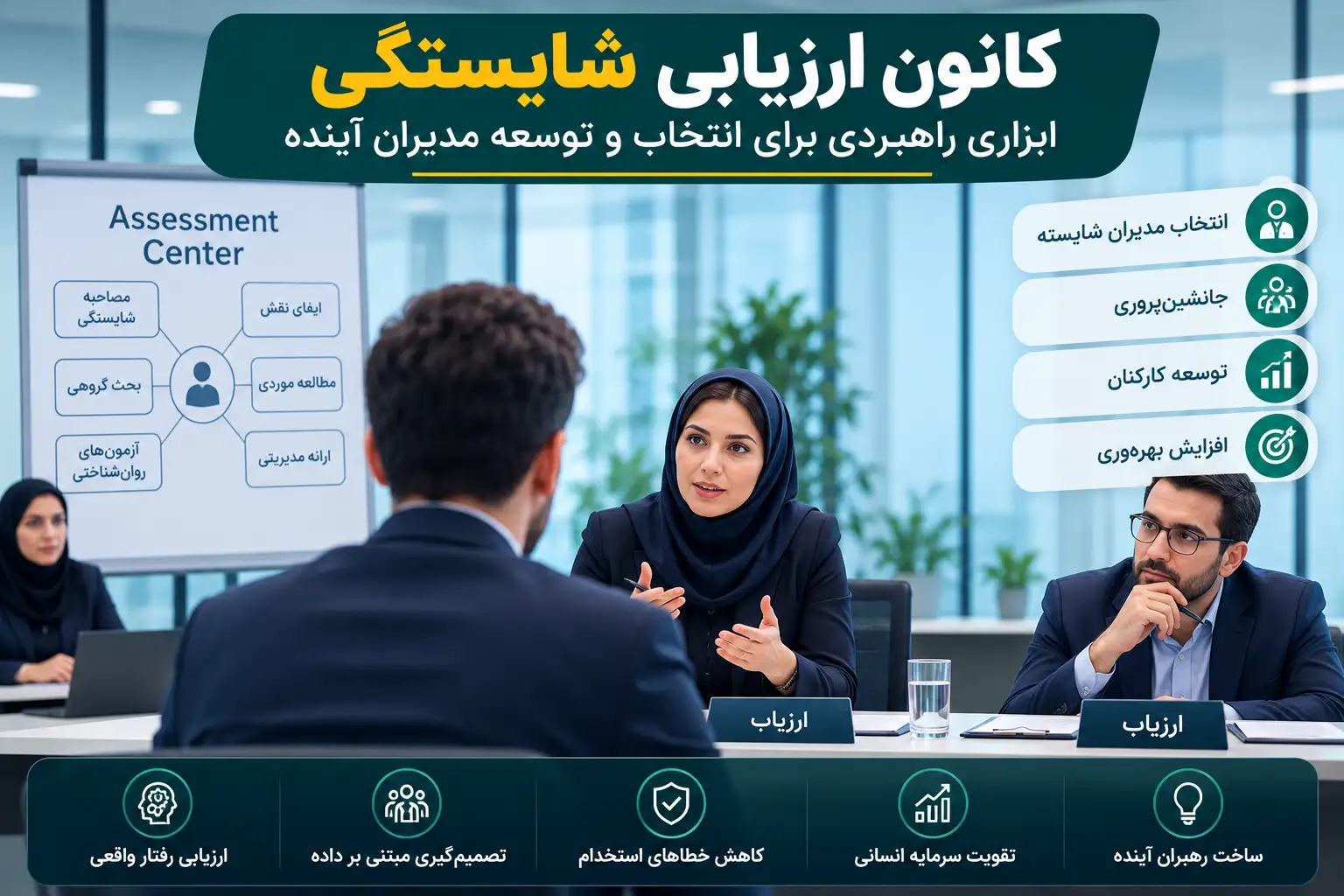 کانون ارزیابی شایستگی برای انتخاب و توسعه مدیران در سازمان